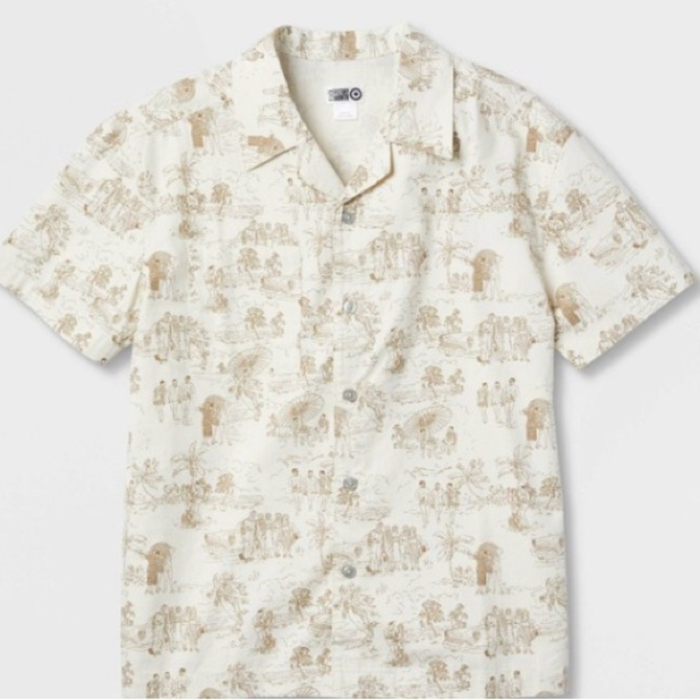 Black History Month Adult House of
NWT
Aama Print Short Sleeve Button-Down Shirt
